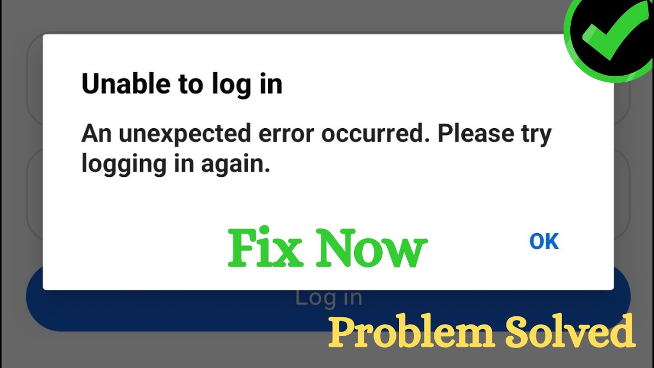 Fix Facebook, Messenger & Instagram Unable to Login Problem 2026 | An Unexpected Error Occurred Fix