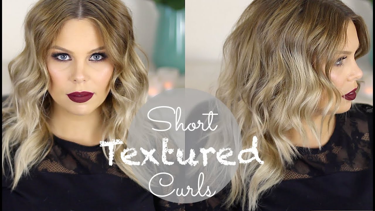 Short Textured Curls Hair Tutorial