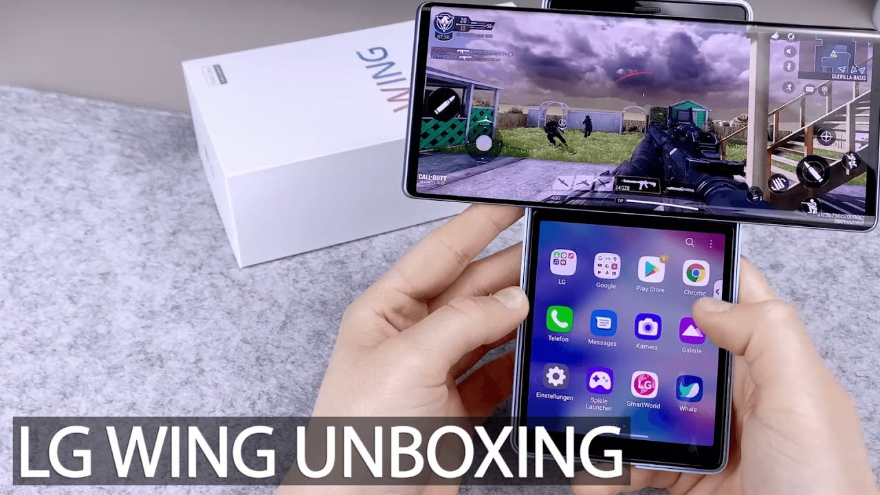 LG Wing - Unboxing + Eindruck eines Gamers