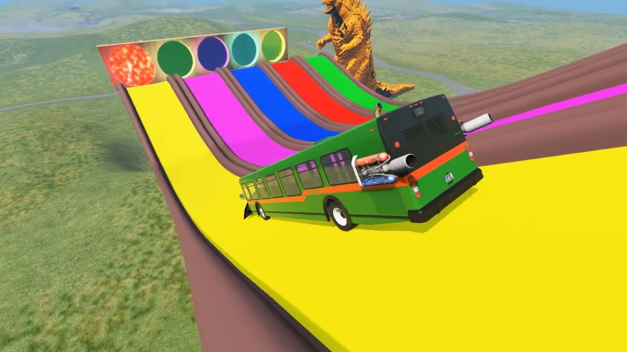 Car vs Soccer Ball Color With Transformer - [BeamNG.Drive]  #Beamng jon