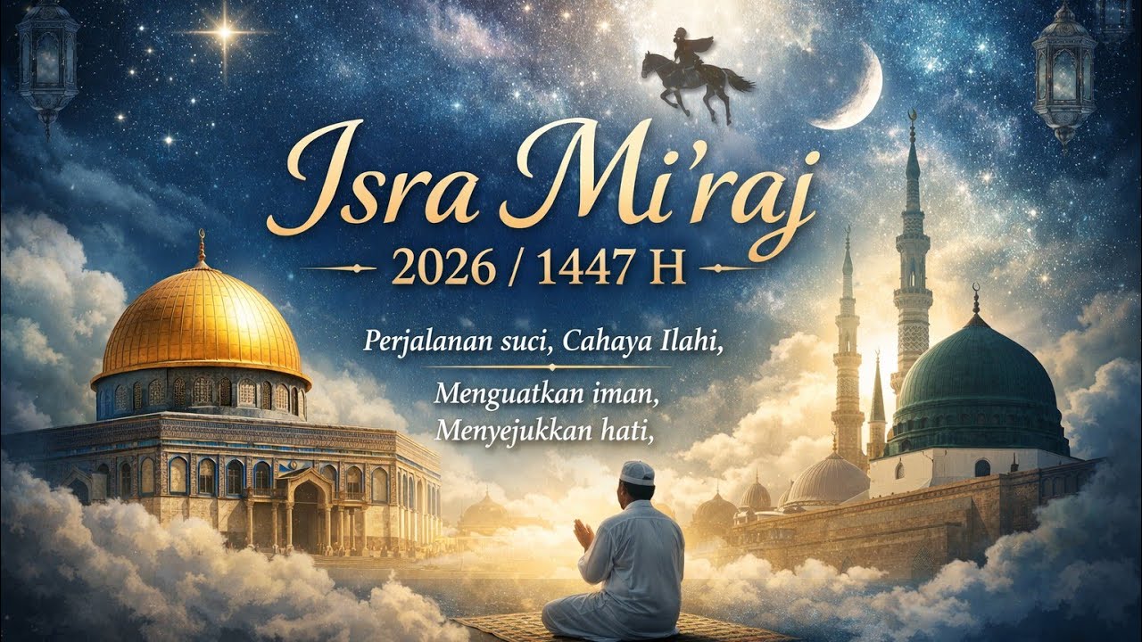 UCAPAN SELAMAT MEMPERINGATI ISRA MI'RAJ 2026/1447 H