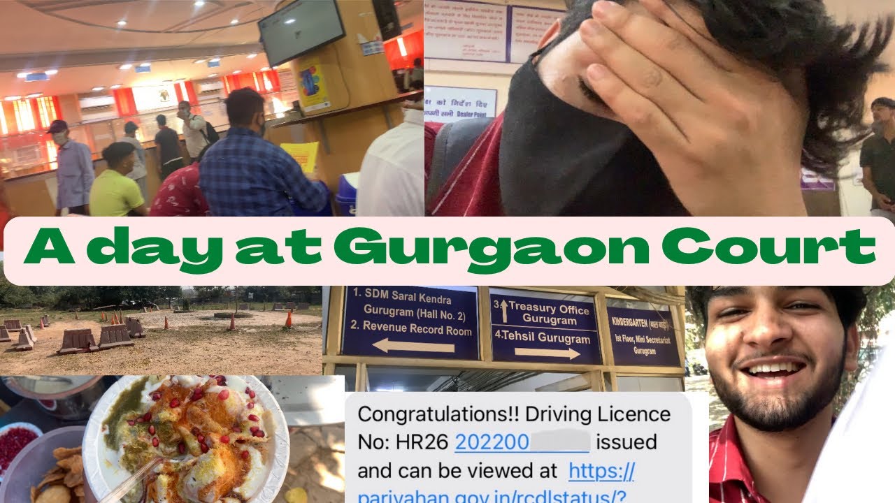 A day at Gurgaon Court |Vlog-#4 |District Court Gurugram |Driving Licence Procedure |ROBIN GILL