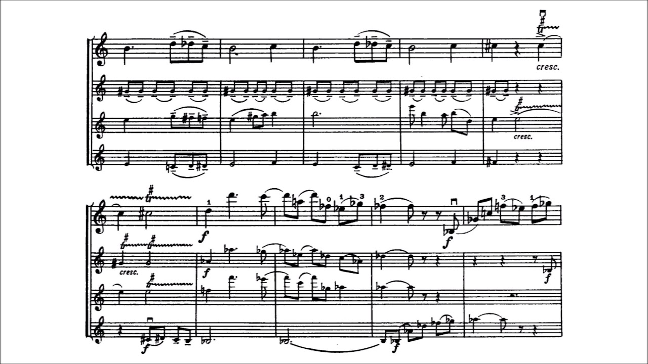 Grażyna Bacewicz - Quartet for Four Violins