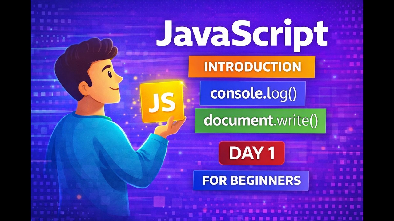 JavaScript Day 1 | Introduction to JavaScript, console.log() & Simple Programs | JS for Beginners