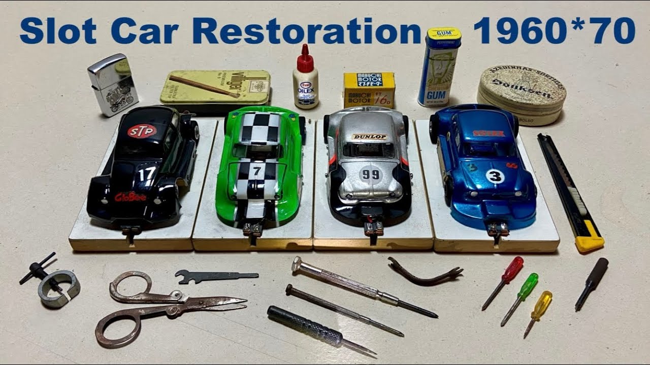 Autorama Estrela = Restauração de Carros Antigos V2 Restoration of Old Slot Cars = DIY