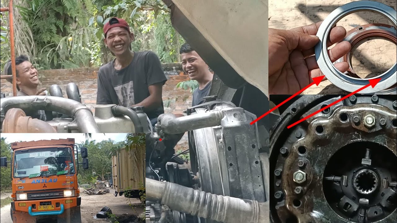 Tidak bertenaga seperti kampas kopling habis | Ganti seal crankshaft belakang Fuso