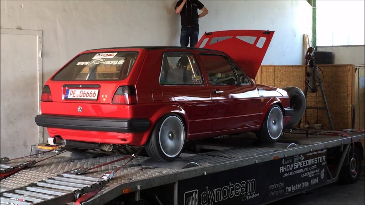 Golf 2 Vr6 GT42 Turbo 4Motion Dyno Prüfstand 2015 kb-racing
