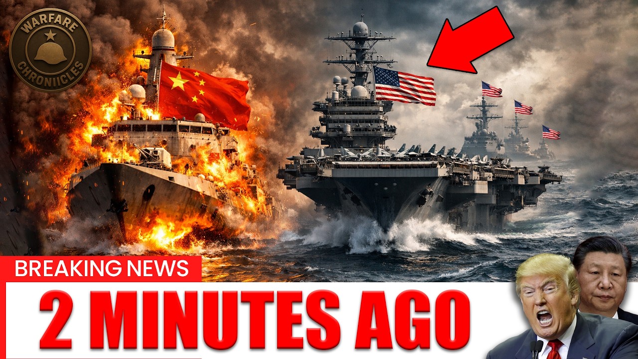 China Sent Its Most Powerful Type-055 Destroyer Toward a U.S.Carrier… Then This Happened