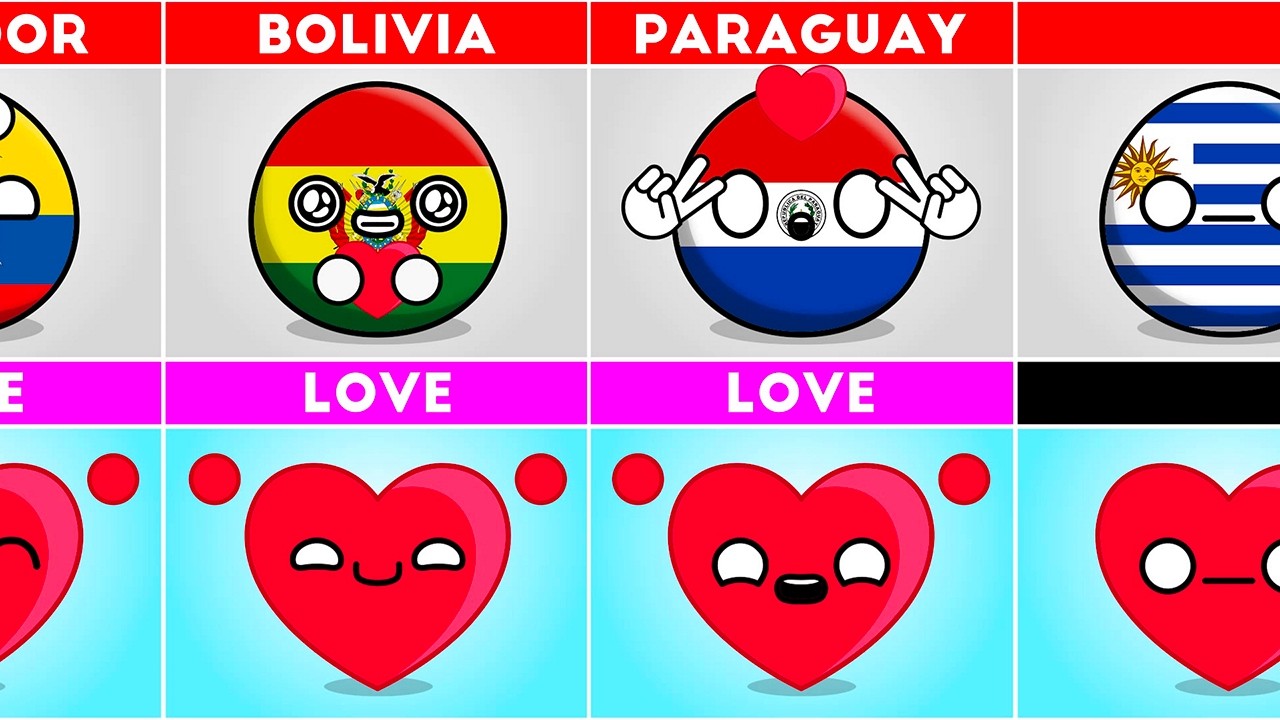 Все страны, которые любят или ненавидят День святого Валентина | 2026 #countryballs