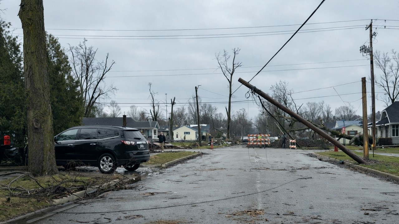 First Look At The Aftermath In Union City & Three Rivers, Michigan