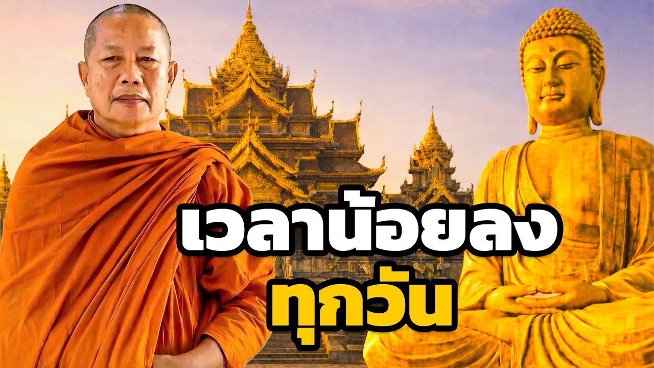 เวลาชีวิตน้อยลงทุกวัน  เราจะอยู่อย่างไรให้ดี ธรรมะคลายทุกข์ พระมหาบุญช่วย ปัญญาวชิโร