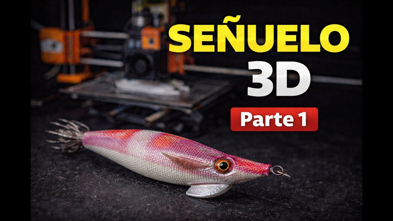 Fabricación de señuelos 3D para chipirón y calamar | Cuerpo (Parte 1)