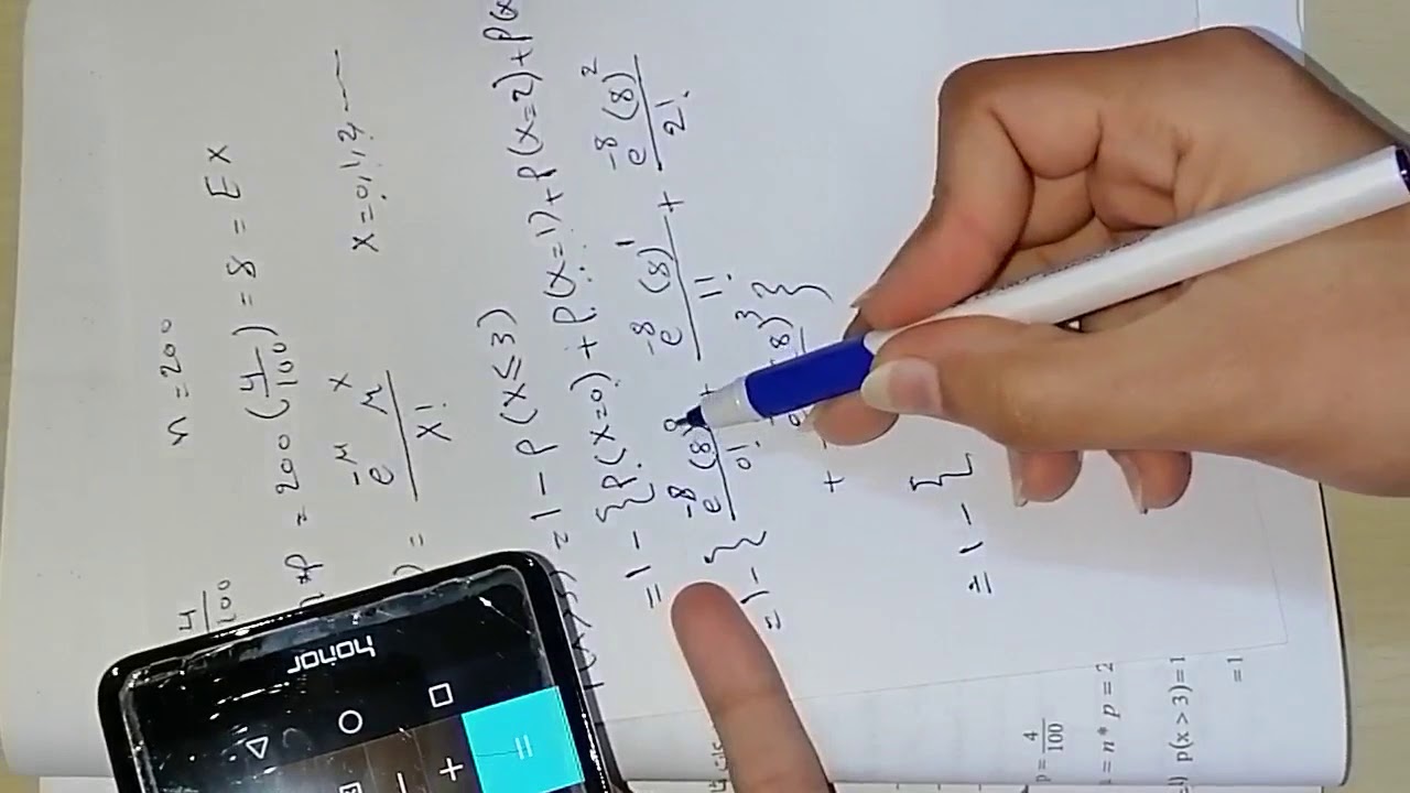 مادة الاساليب الكمية/ التوزيعات الاحتمالية المتقطعة الخاصة/ ب. توزيع بواسون.