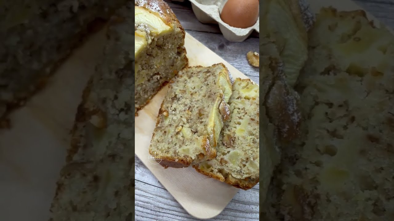 Plumcake mele e noci