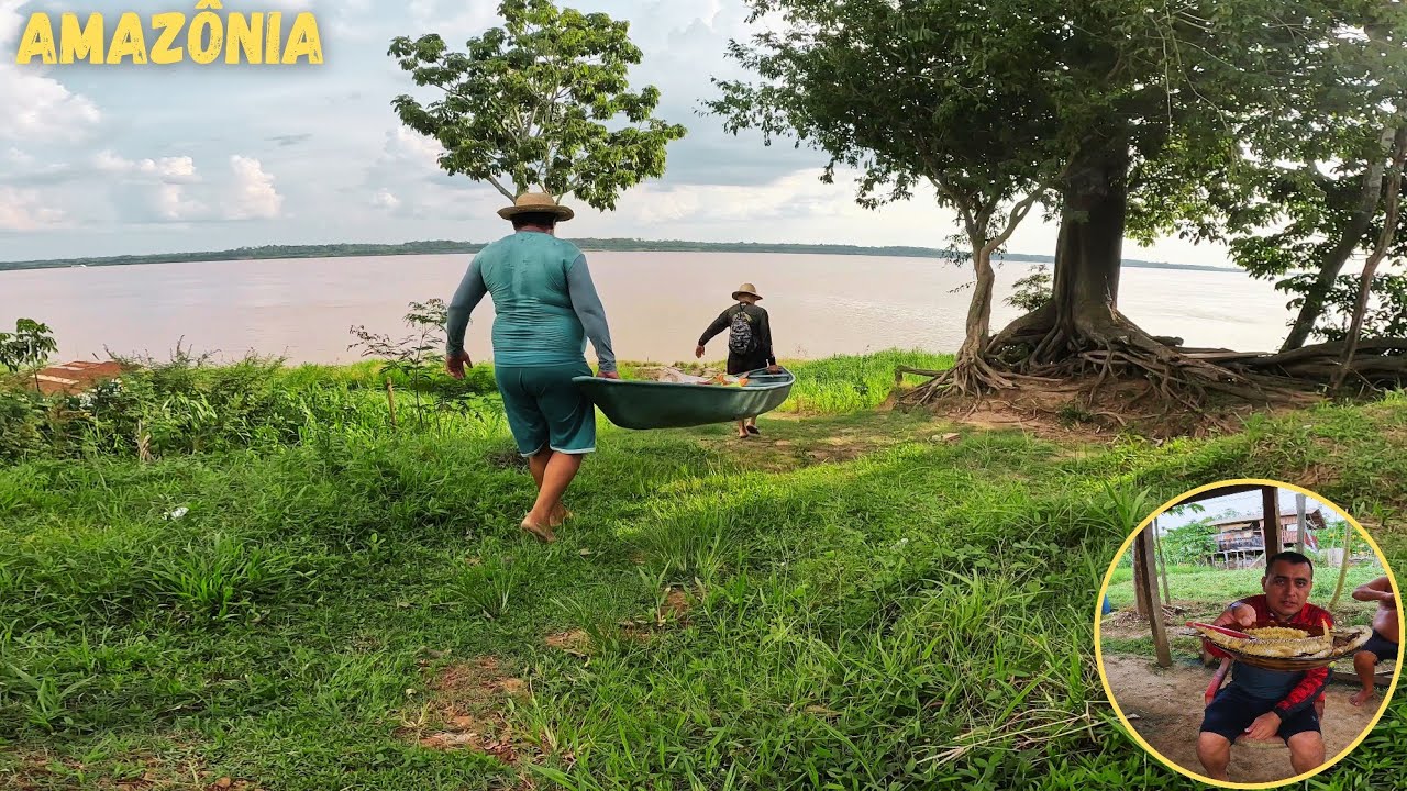 Pescando de MALHADEIRA na margem do RIO SOLIMÕES no AMAZONAS