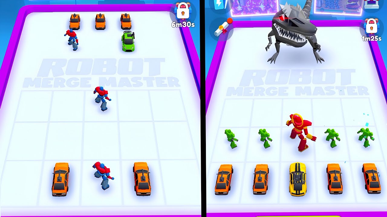 Robot Merge Master Fight Gameplay | Epic Boss Battles & Merges