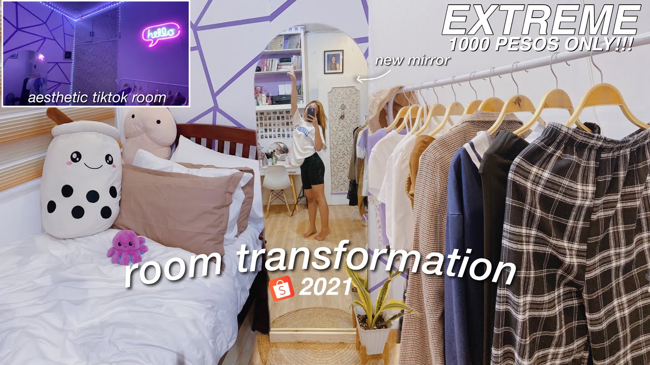 EXTREME ROOM MAKEOVER *PINTEREST & TIKTOK INSPIRED* + SHOPEE FINDS 🦋 | it’s me An J