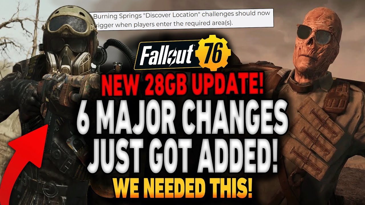6 Major Changes Added in New Fallout 76 Update!