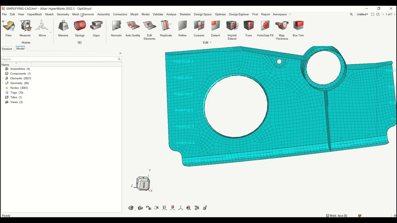 Reduce 2D mesh effort with param and criteria