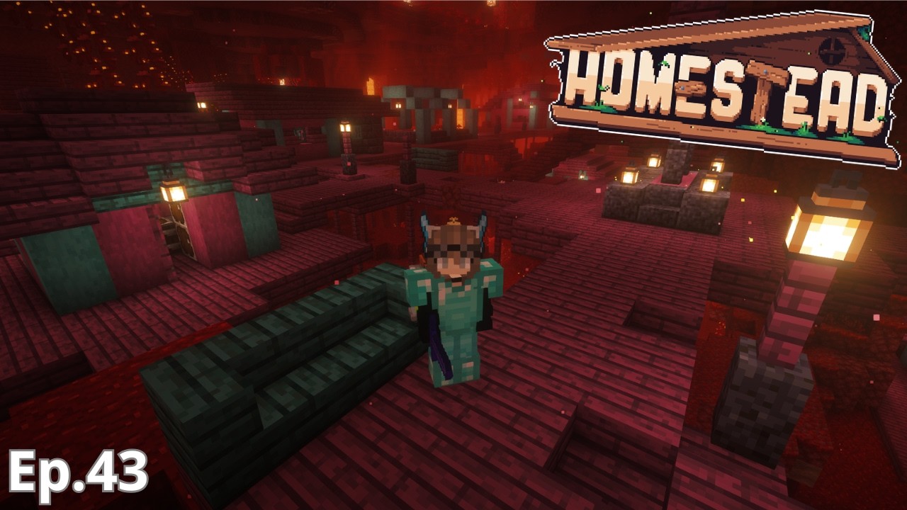 FUI PARA O NETHER E DEU RUIM | Homestead Minecraft | Ep.43