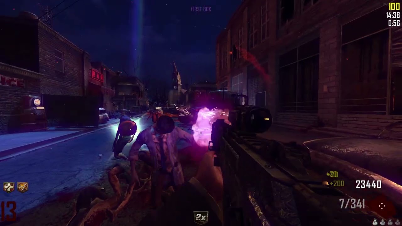 BO2 Town SMR & War Machine Gameplay