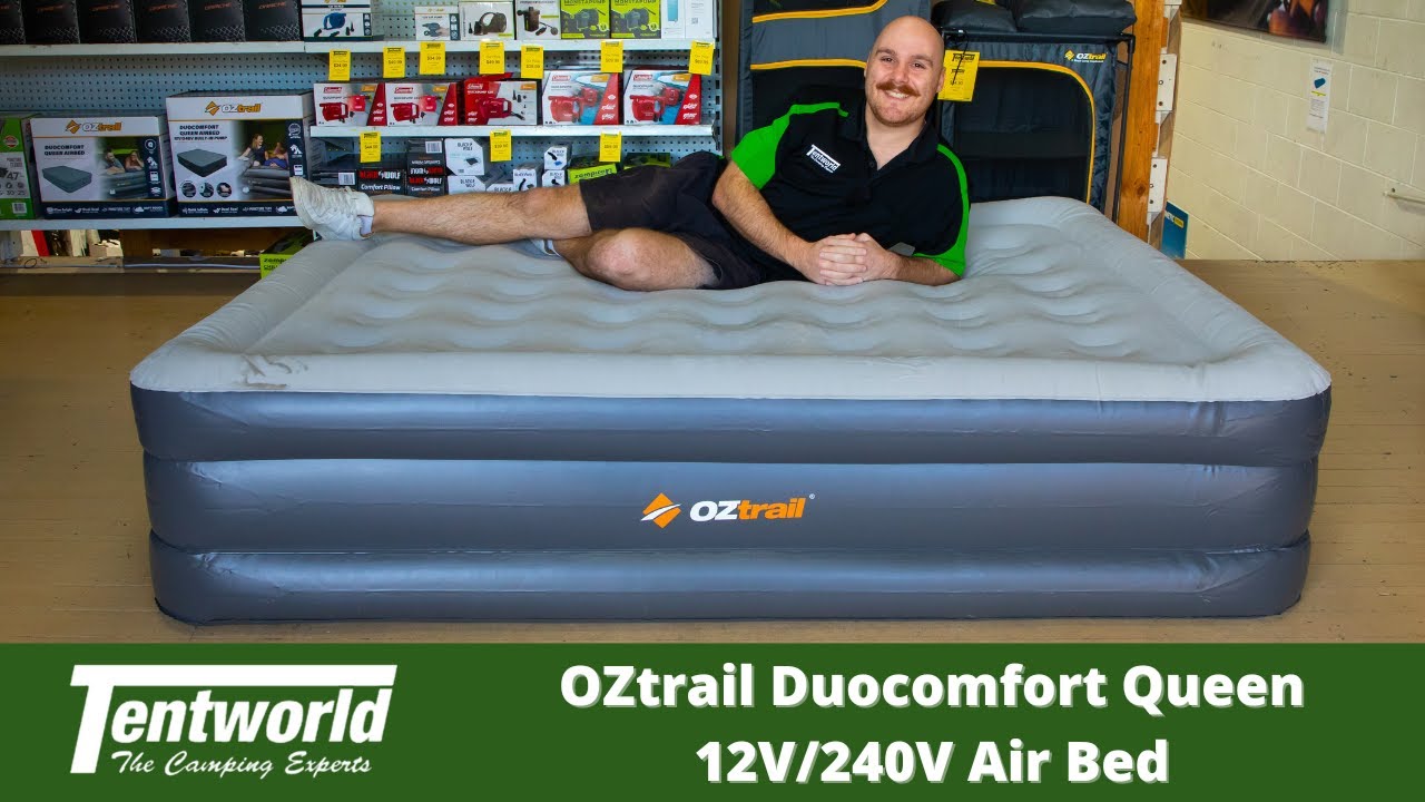 OZtrail Duocomfort Queen 12V/240V Air Bed