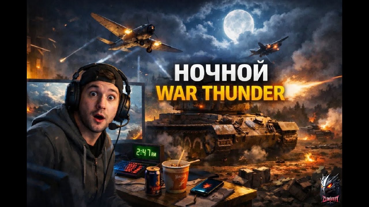 НЕЗАПЛАНИРОВАННЫЙ НОЧНОЙ СТРИМ - War Thunder