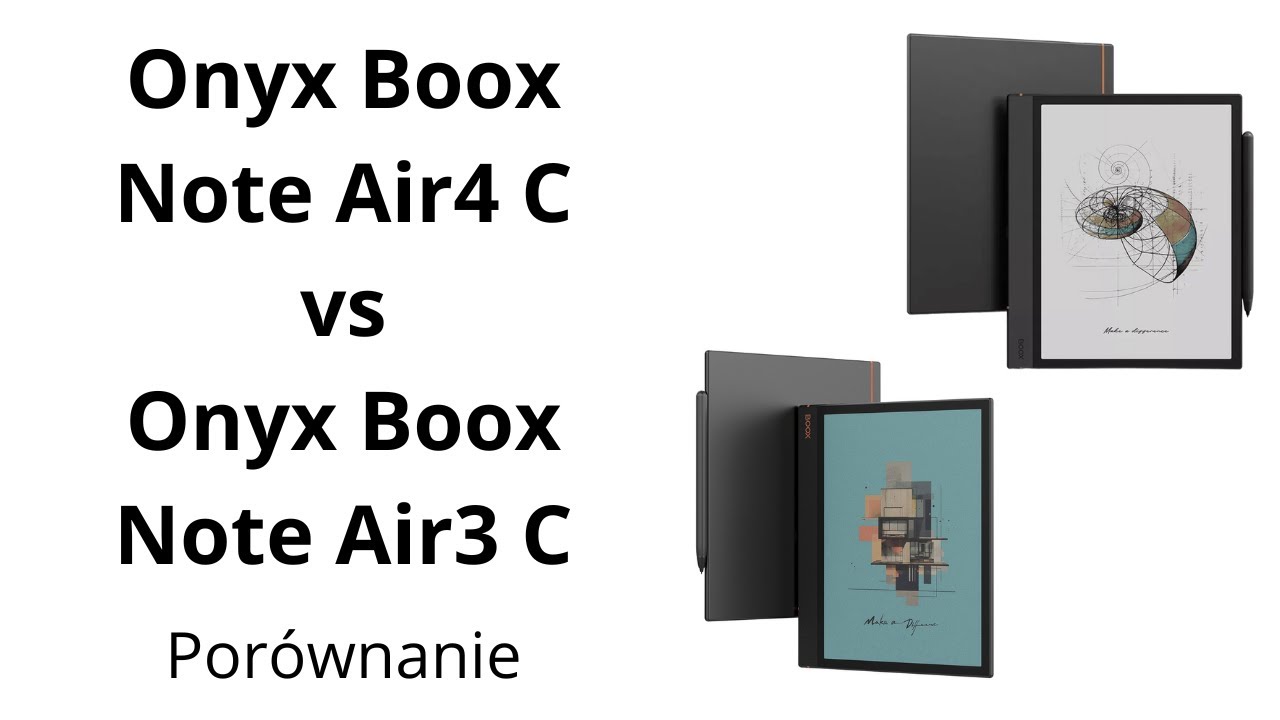 Porównanie kolorowych e-notatników | Onyx Boox Note Air4 C vs Onyx Boox Note Air3 C