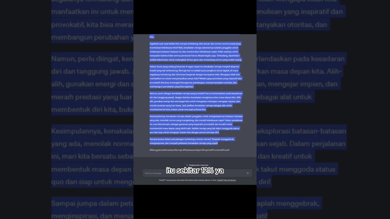 Cara menghindari AI Checker cuma pake chatGPT #chatgpt #pemula #tutorial