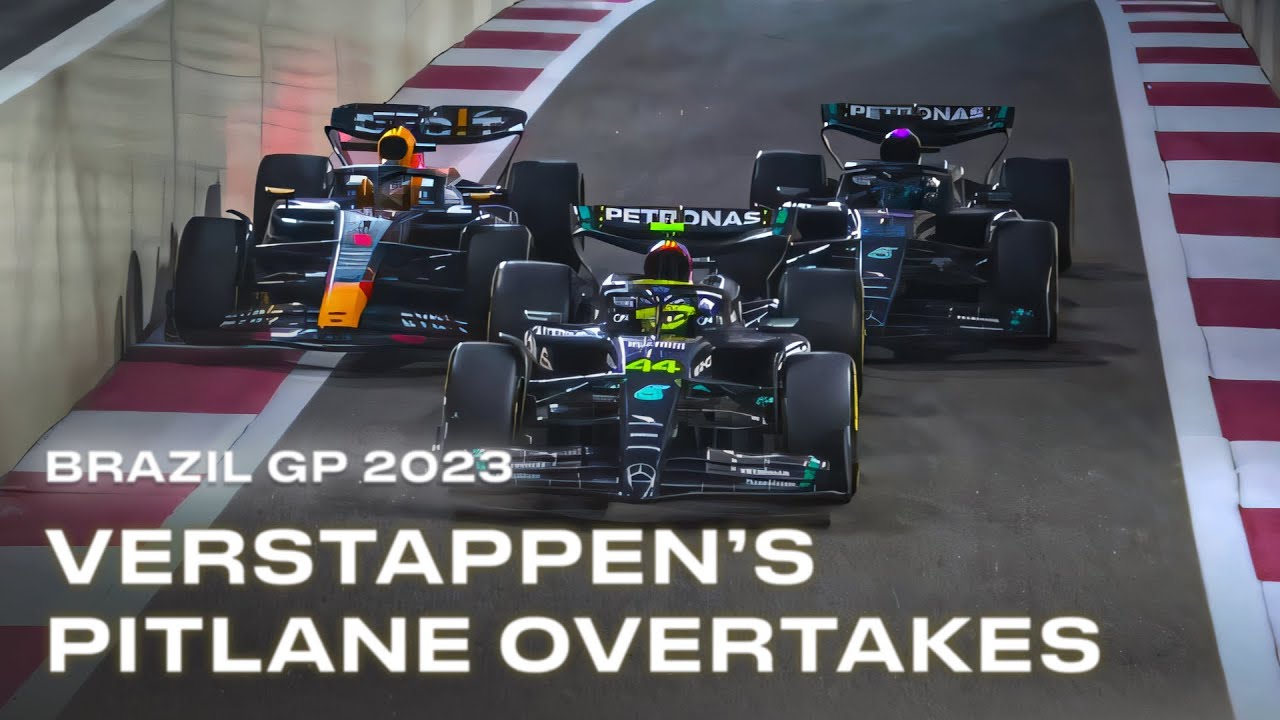 Max VERSTAPPEN wyprzedza na alei serwisowej