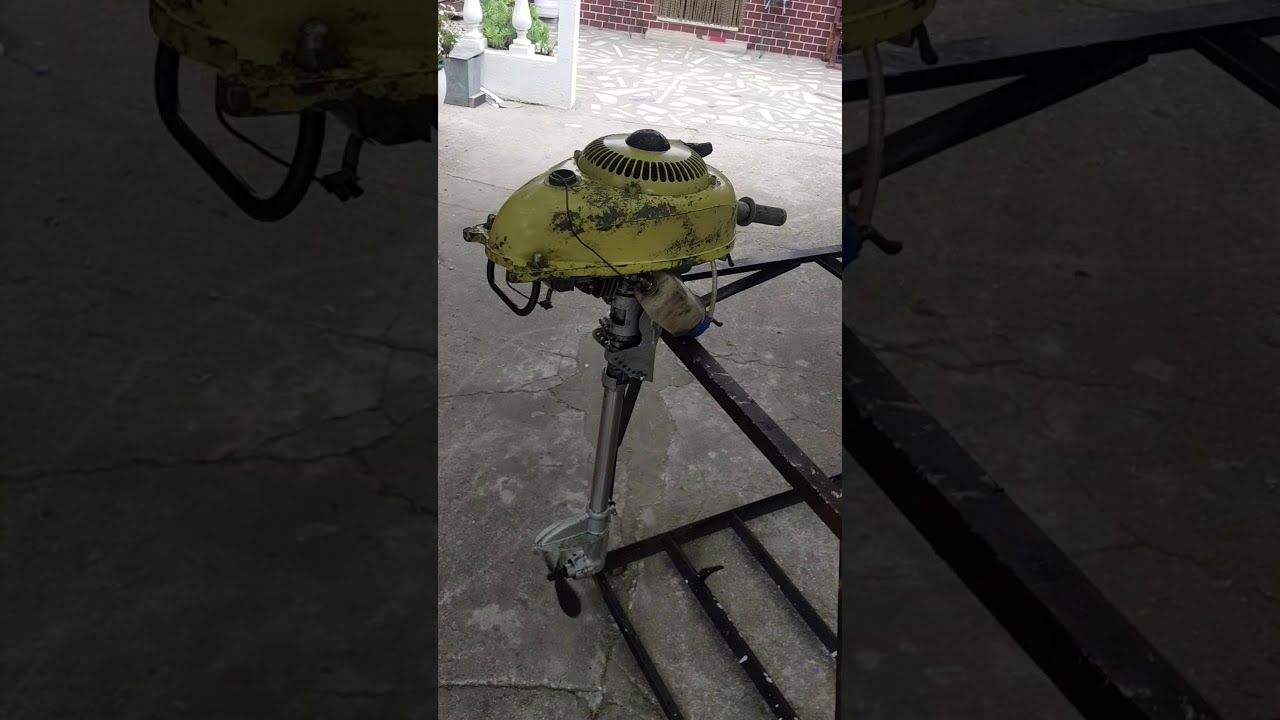 Motor de Barco Antigo Vintage Outboard Motor Engine