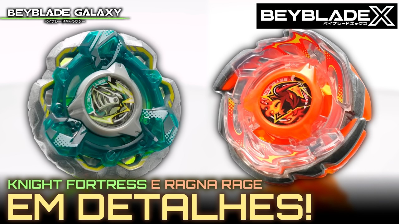 KNIGHT FORTRESS e RAGNA RAGE em detalhes! [BEYBLADE X]