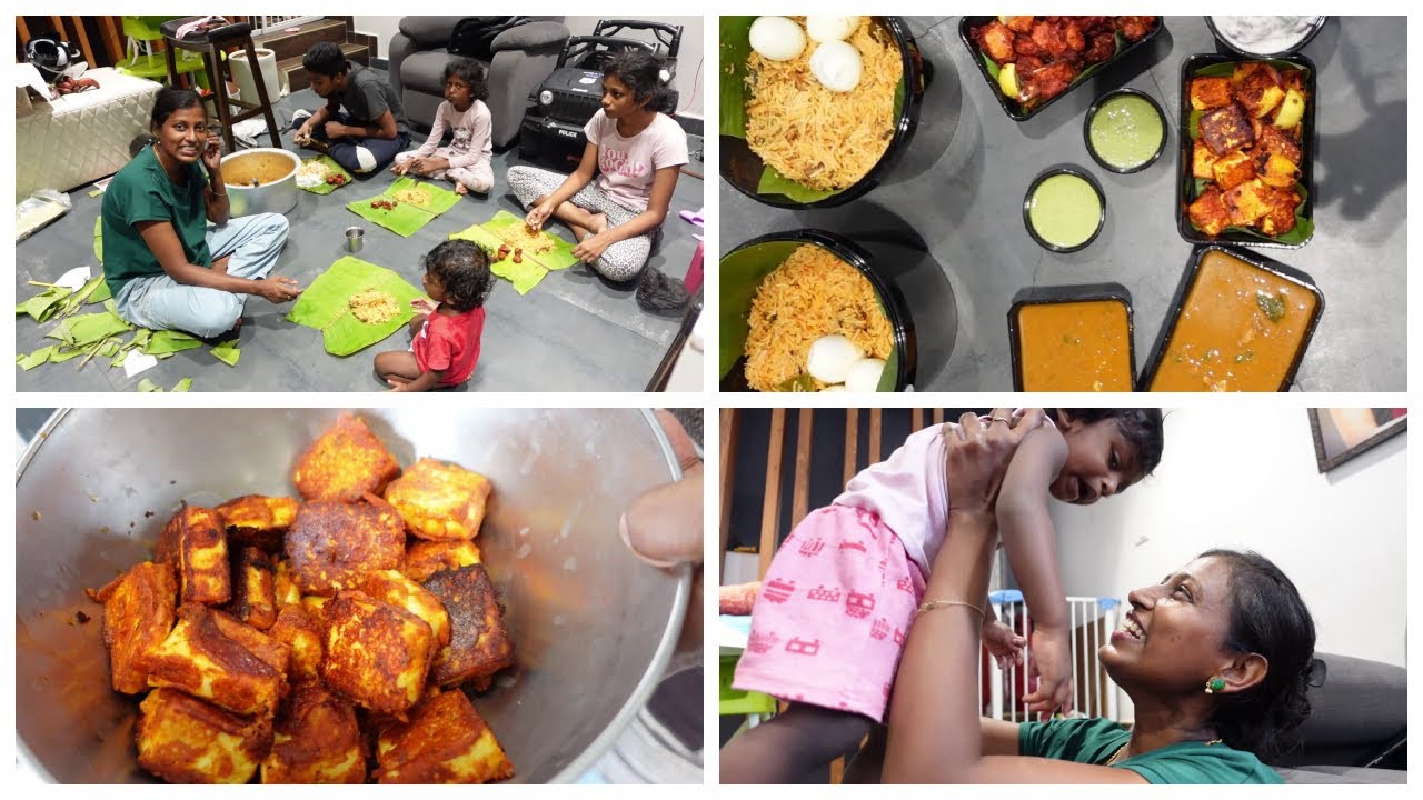 Office potluck order 8 varieties of food with recipes/Full day vlog/Paneer tikka recipe