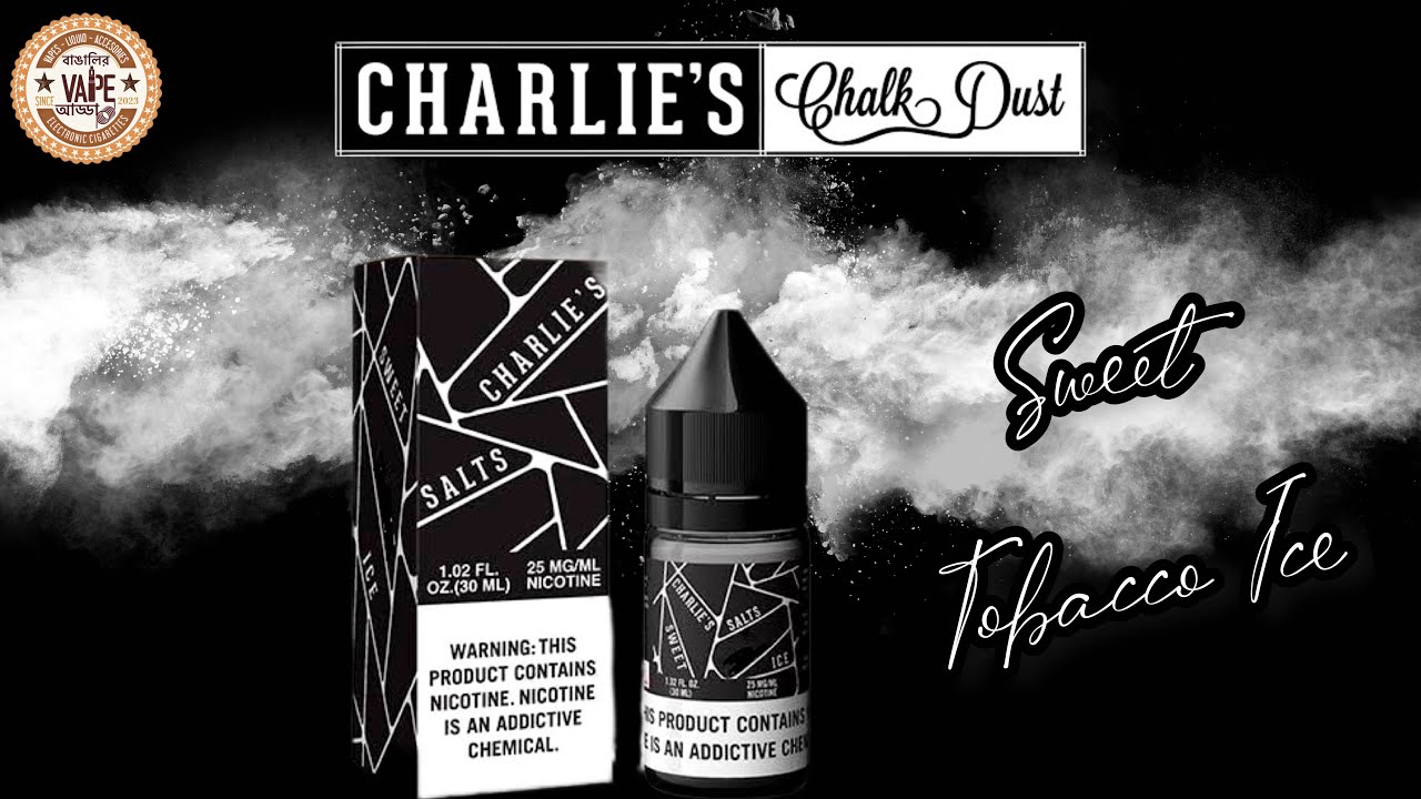 Sweet Tobacco Ice Nicsalt by Charlie's Chalk Dust #review