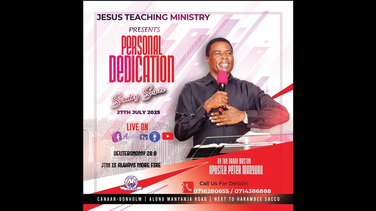 PERSONAL DEDICATION SUNDAY SERVICE.