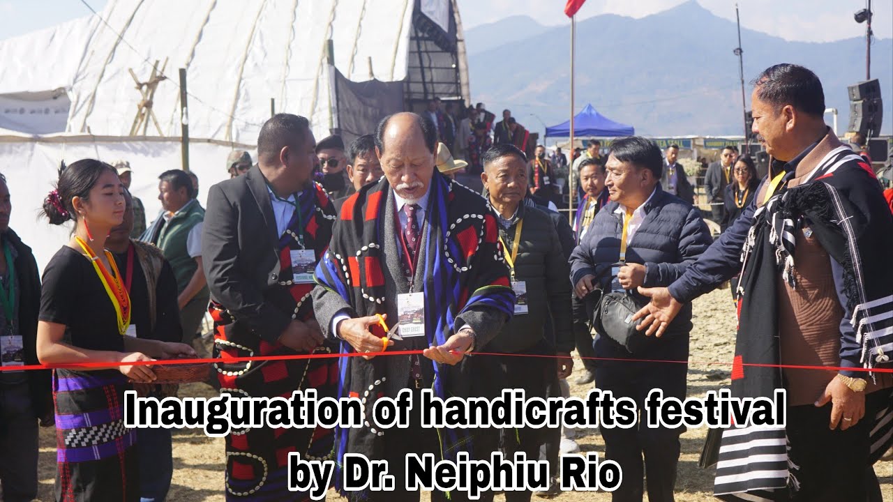 Inauguration of handicrafts festival by Dr. Neiphiu Rio