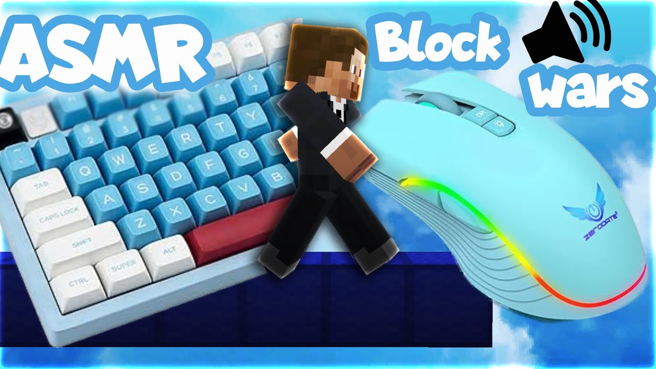 CTF Mouse & Keyboard ASMR sounds | CubeCraft BlockWars
