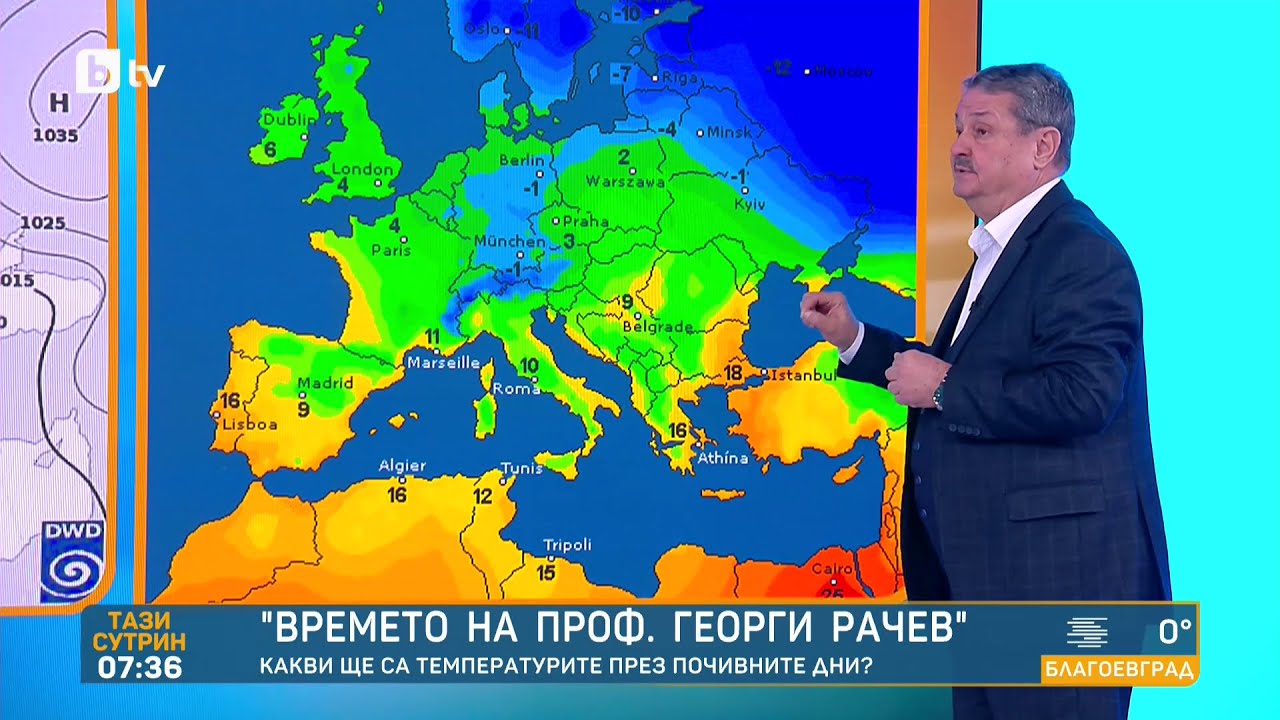 Проф. Рачев: Ще видим температури от 15-16°, та дори се мъдрят и едни 17° в края на януари