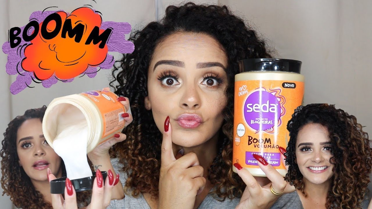 RESENHA CREME PARA PENTEAR SEDA BOOM VOLUMÃO