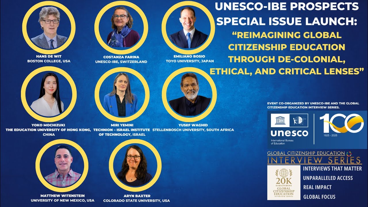 Reimagining Global Citizenship | UNESCO-IBE PROSPECTS Special Issue Launch