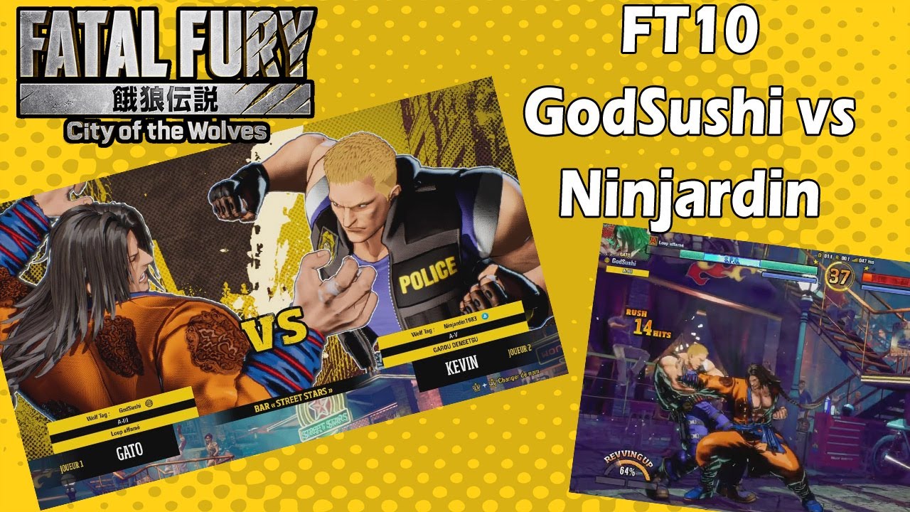 Fatal Fury COTW - FT10 GodSushi (Gato) Vs Ninjardin (Kevin)
