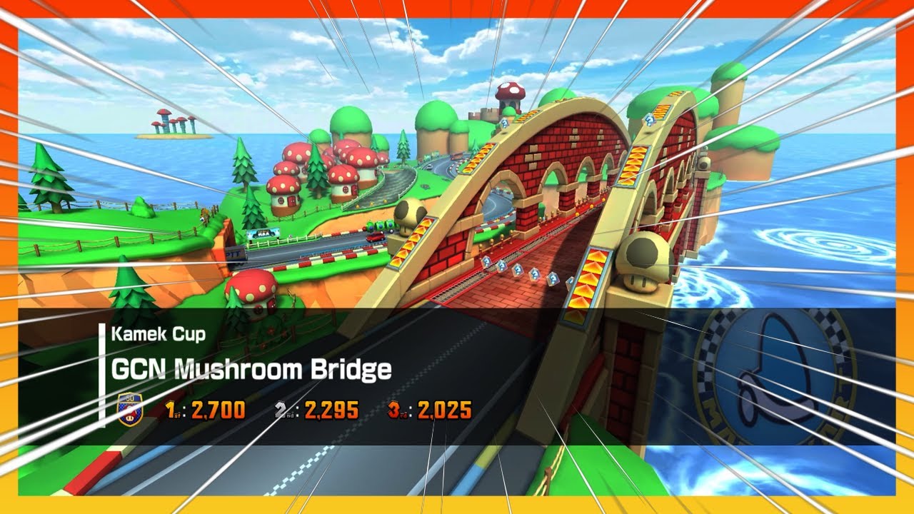 Mario Kart Tour -  *NEW* GCN Mushroom Bridge Tracks! (Mii Tour 2023)