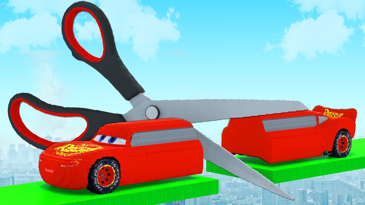 LONG CARS vs SCISSORS in Teardown