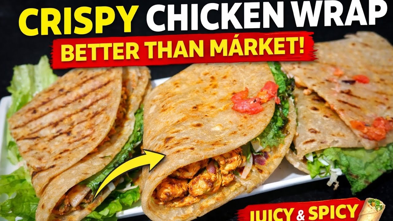 Homemade Chicken Tikka Wrap | Easy Lunch/Dinner Recipe