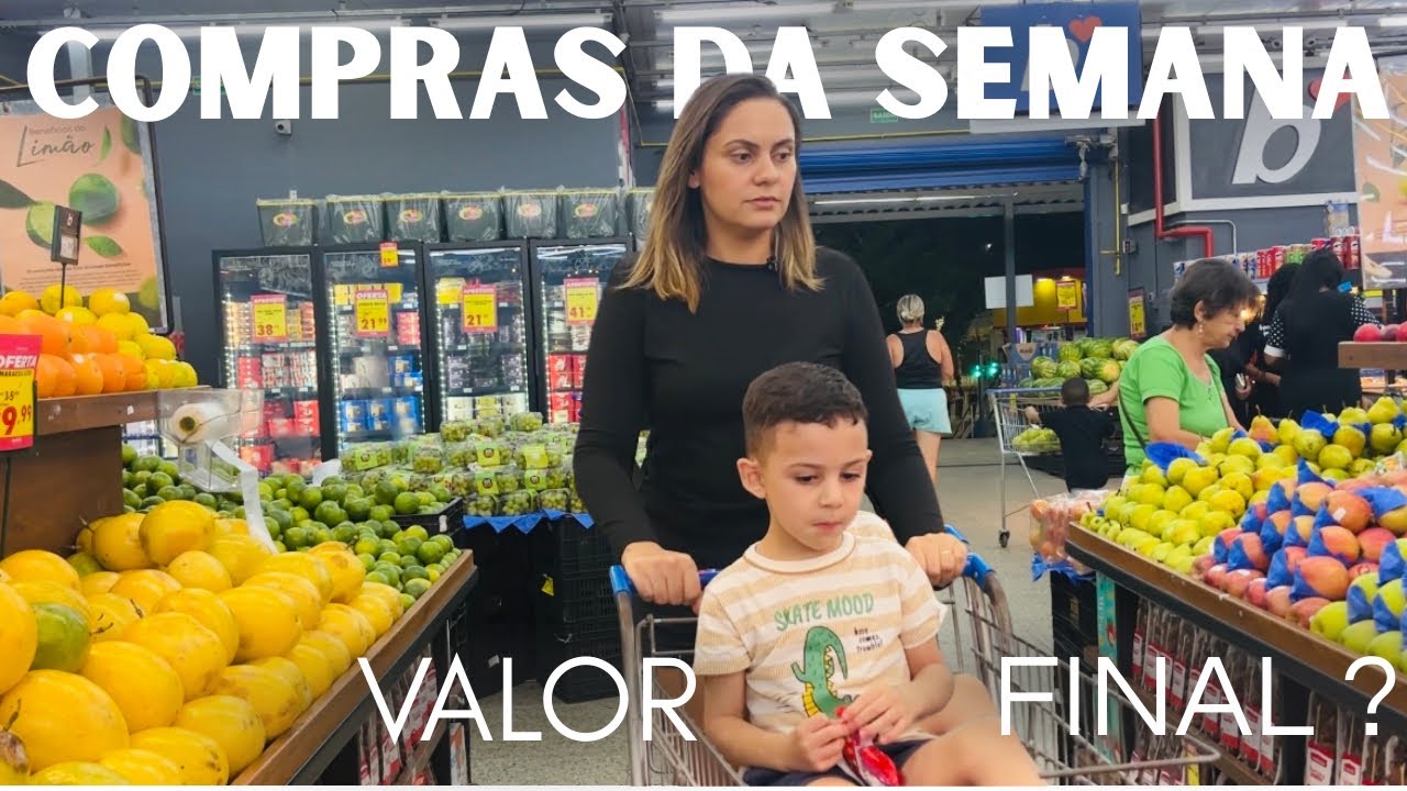 COMPRAS DA SEMANA NO MERCADO 🛒 | Olha o VALOR FINAL 😱💵
