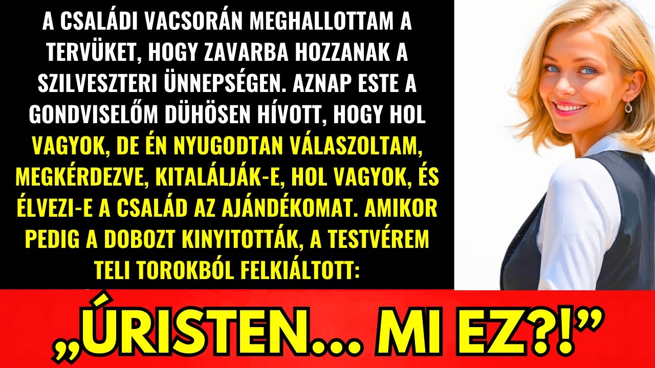A Családi Vacsorán Meghallottam A Tervet, Hogy Megalázzanak Az Újévi Partin—Így Cselekedtem