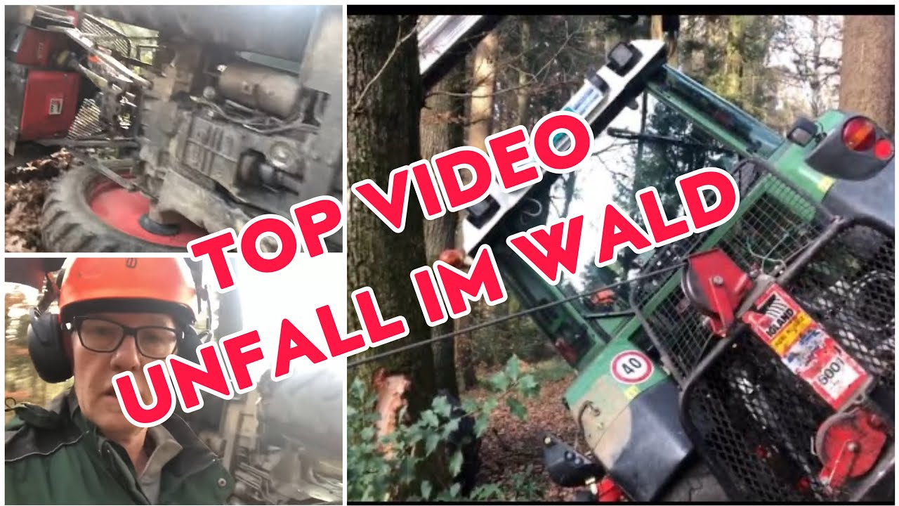 Mein Fendt 311 umgestürzt im Wald