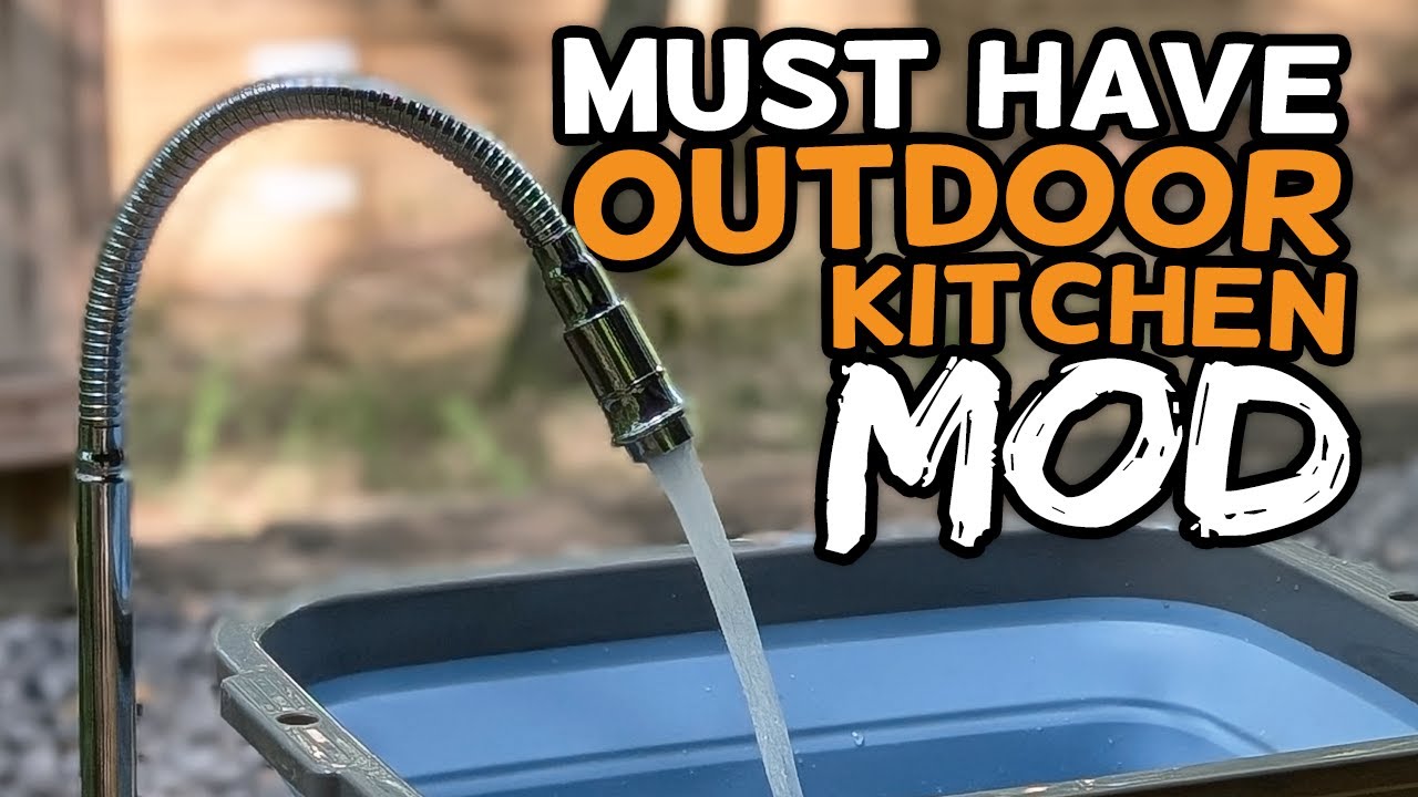 Every RV Outdoor Kitchen is Missing This! (Easy DIY Sink Mod)