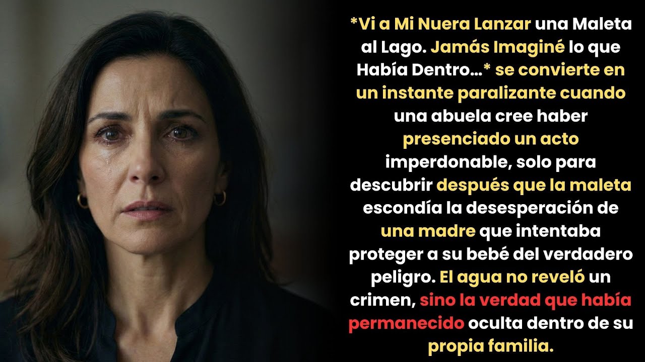 Esta es Vi a Mi Nuera Lanzar una Maleta al Lago  Jamás Imaginé lo que Había Dentro… una historia des