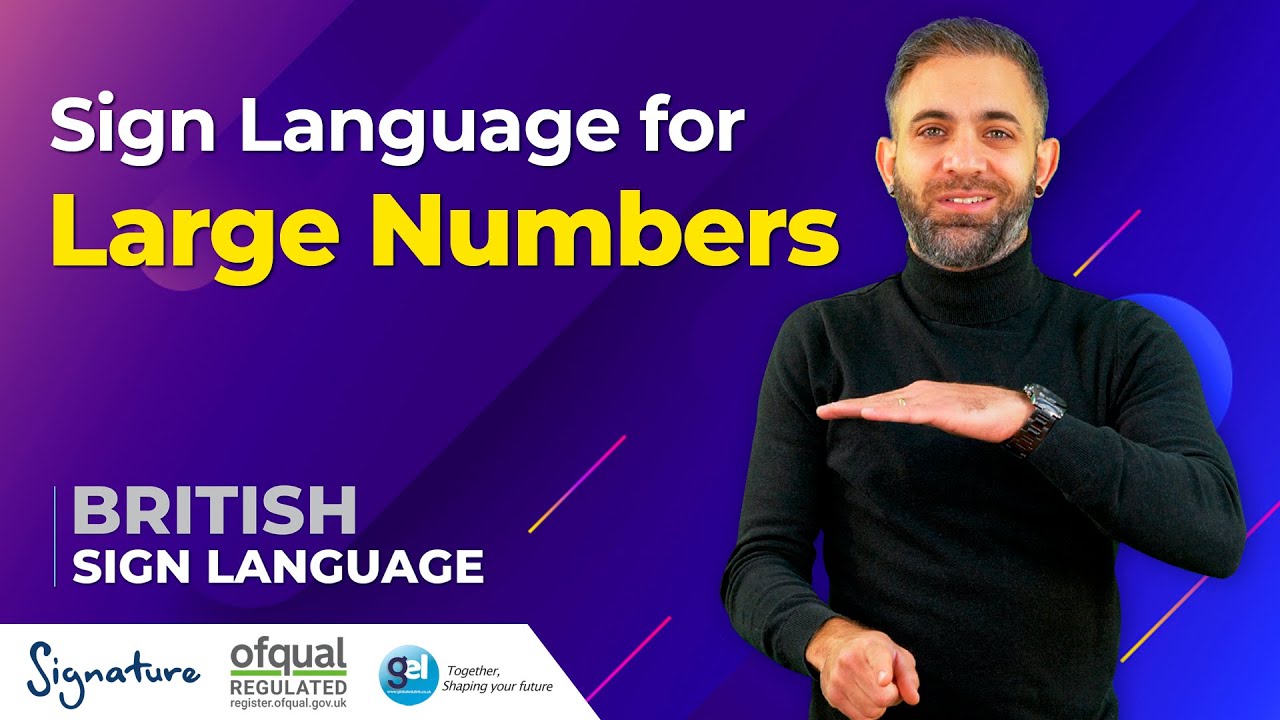 How to Use Sign Language for Large Numbers